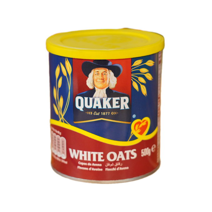 شوفان ابيض كويكر عبوة تنك 500 غ