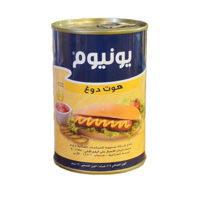 هوت دوغ لحم بقري و لحم دجاج يونيوم 415 غ