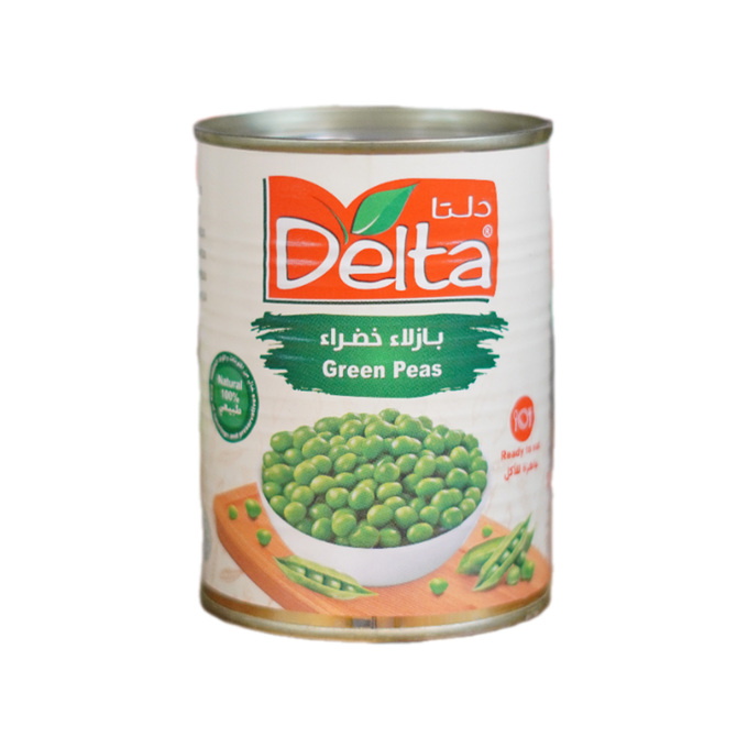 بازلاء خضراء عبوة تنك 380 غ