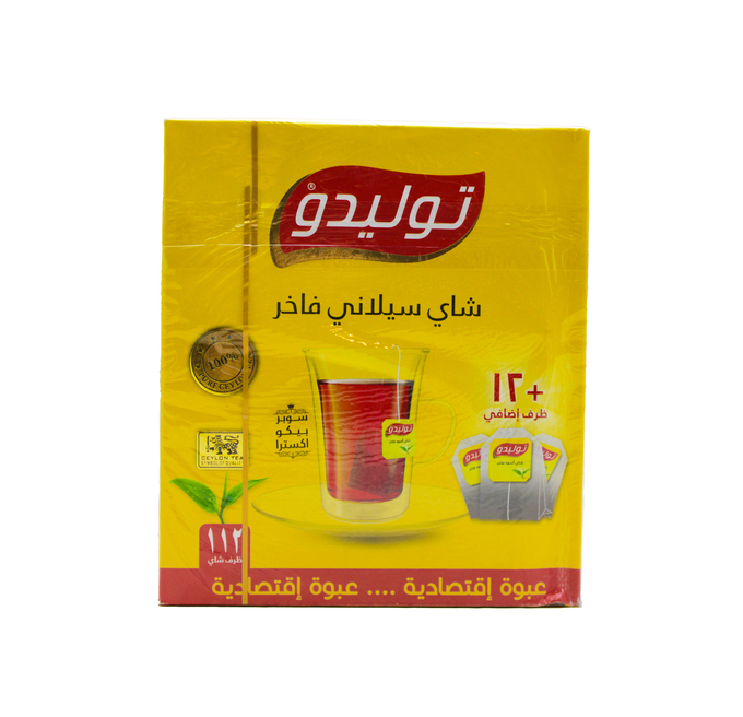شاي توليدو 100 ظرف +12 ظرف