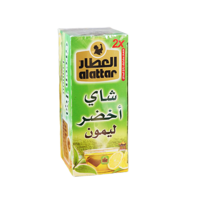 شاي اخضر بالليمون العطار 20 ظرف