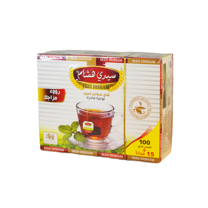 شاي سيدي هشام 100 ظرف + 15 ظرف مجانا