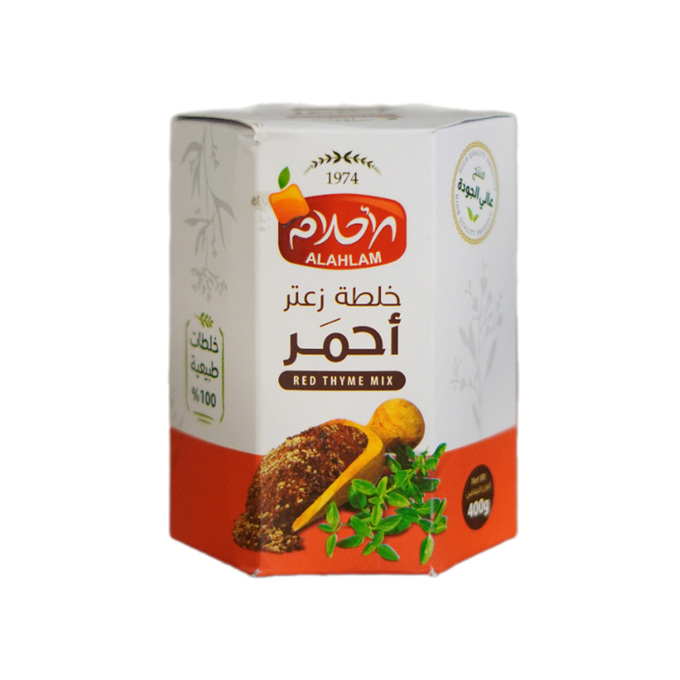زعتر احمر الاحلام علبة كرتون 400 غ