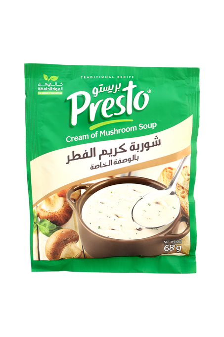 شوربة كريمة الفطر بريستو 68 غ ظرف