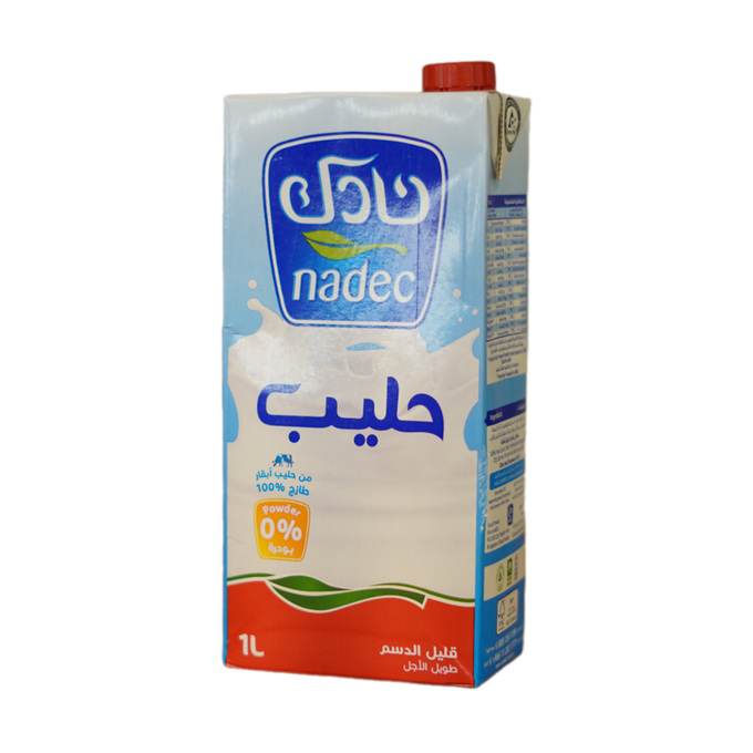 حليب نادك قليل / خالي الدسم 1 لتر كرتون