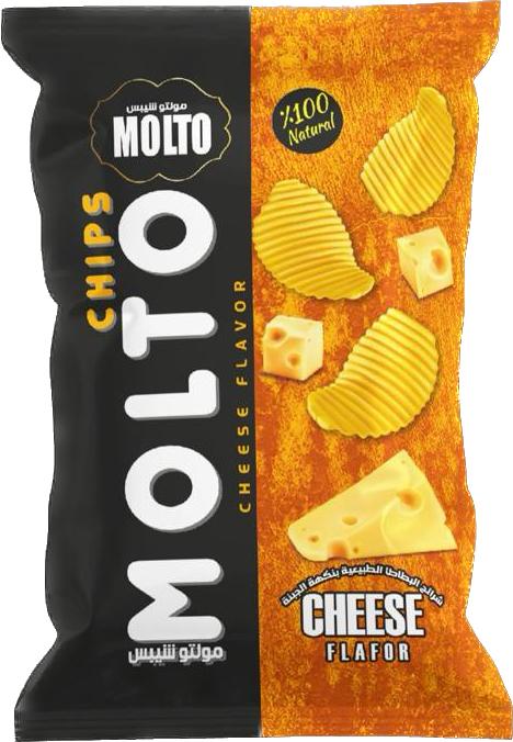 شيبس طبيعي مولتو نكهات مختلفة 75غ