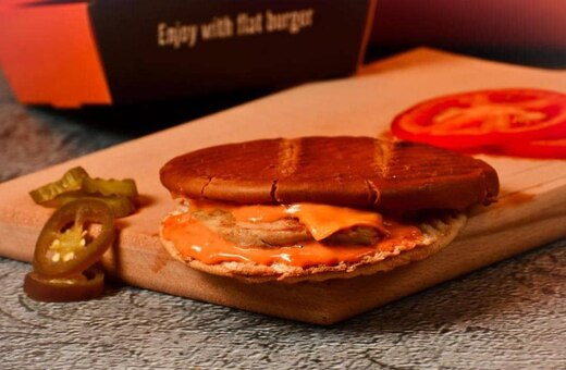 فلات برغر دجاج مشوي